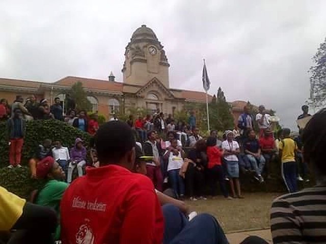 PMB #FeesMustFall sit in