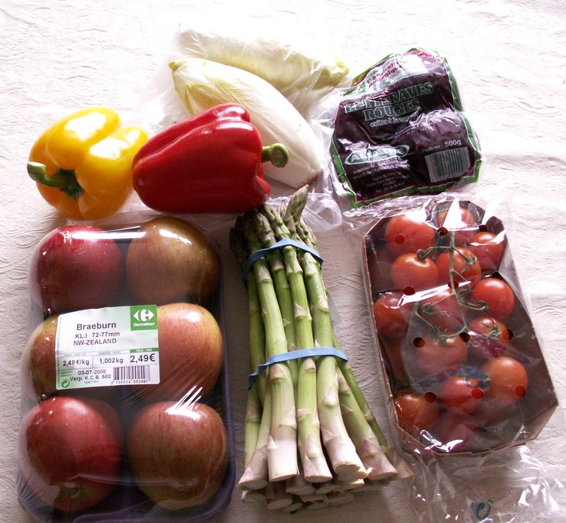 Pre packed vegetables