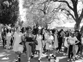 Protest at Pretoria Girls High