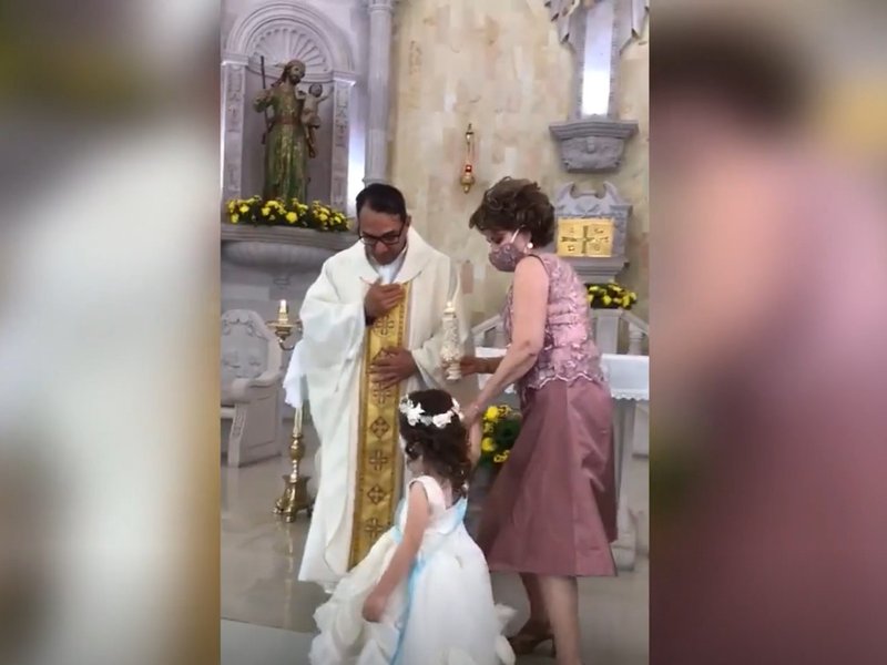 Priest highfive