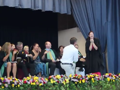 Stellenbosch student proposes to his girlfriend during graduation ceremony
