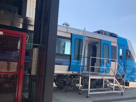 Prasa train site visit by Fikile Mbalula 222