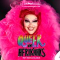 Regina Blaque on the cover of Queer in Afrikaans