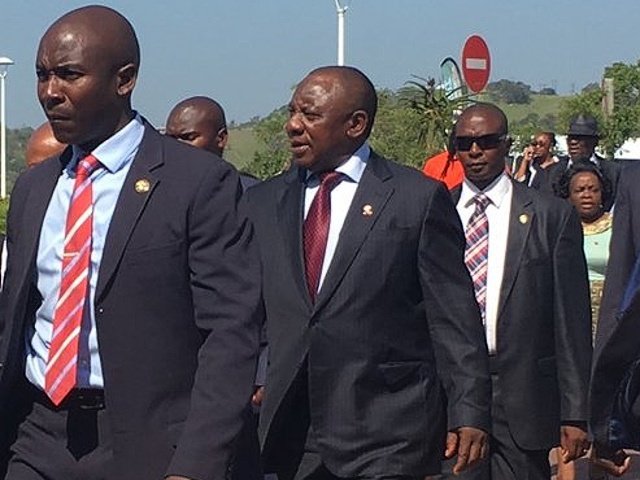 Ramaphosa in Ugu District-kn
