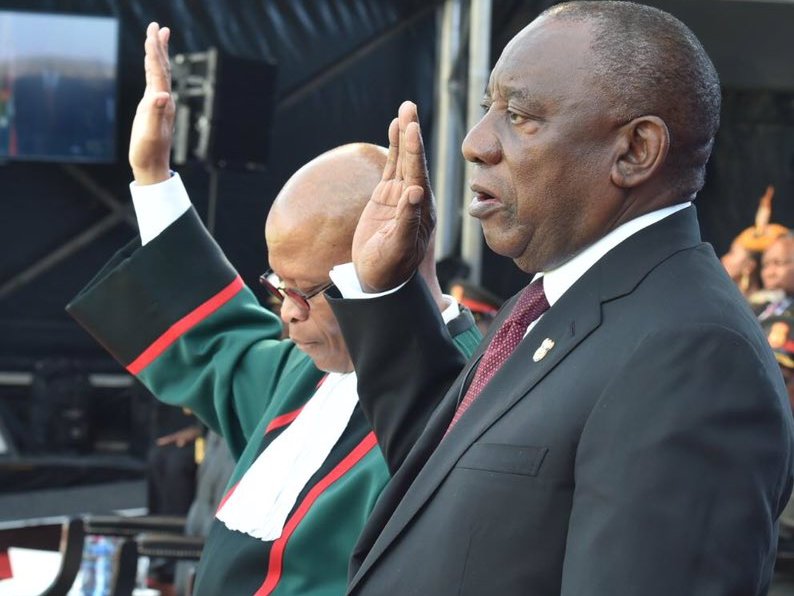 Ramaphosa swearing in