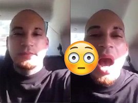 rapper shoots himself in the face and laughs