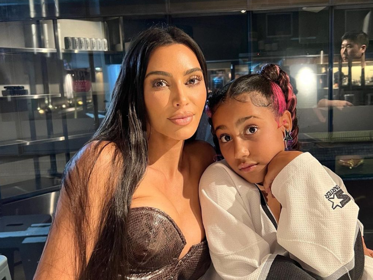 Reality star Kim Kardashian on a date with daughter North West