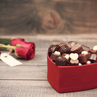Red roses and chocolates