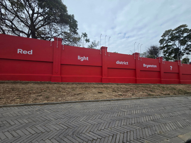 Why is everyone talking about the red wall in Bryanston?