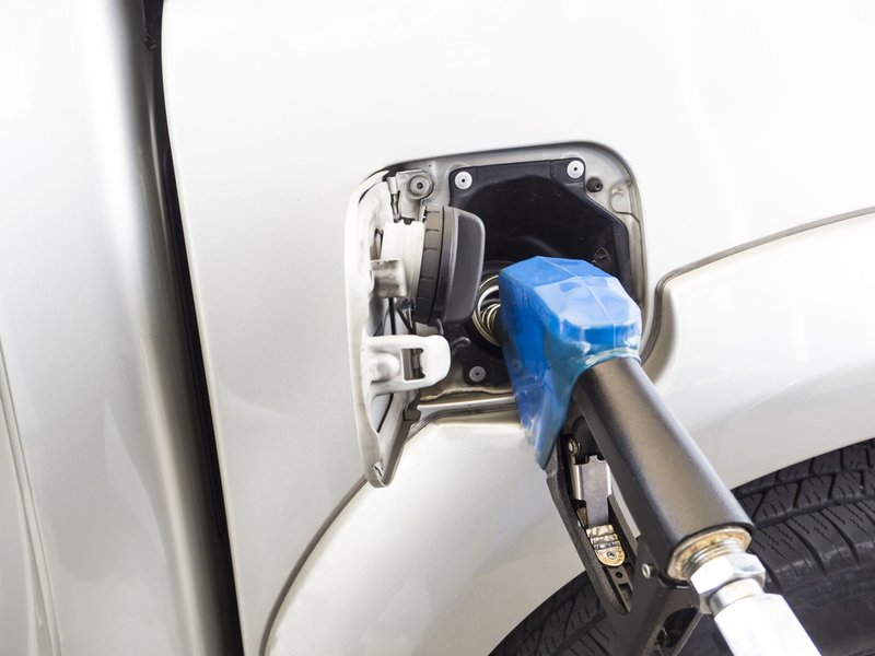 Car refuel petrol station