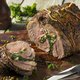 Roasted leg of lamb