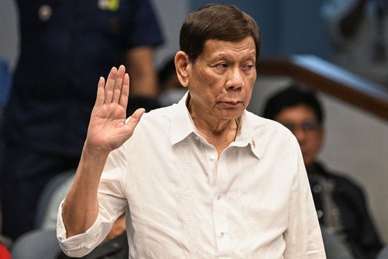 Former Philippine president Rodrigo Duterte