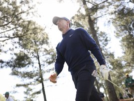 Rory McIlroy during first round of 2026 Masters tournament