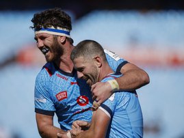 Bulls players Ruan Nortje and Willie Spies