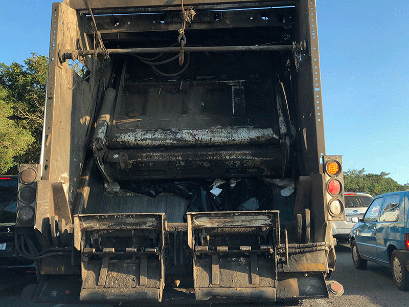 Rubbish truck, refuse truck - generic