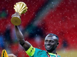 Senegal forward Sadio Mane lifts AFCON trophy 2026