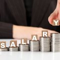 Salary with coins