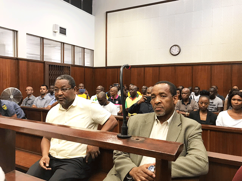 Sanco officials, Richard Mdakane and Terence Mpanza