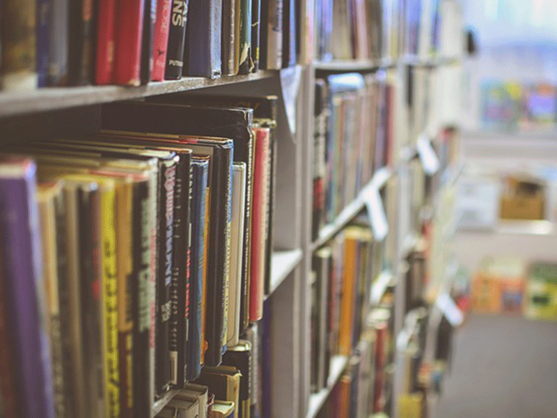 School library, school books