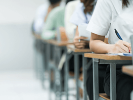 school learners writing exams