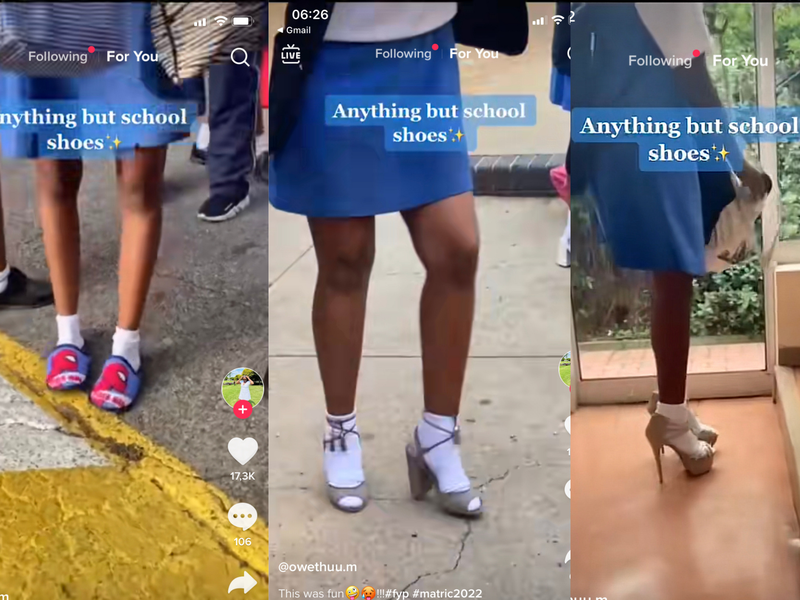 Students wear anything but school shoes DKS