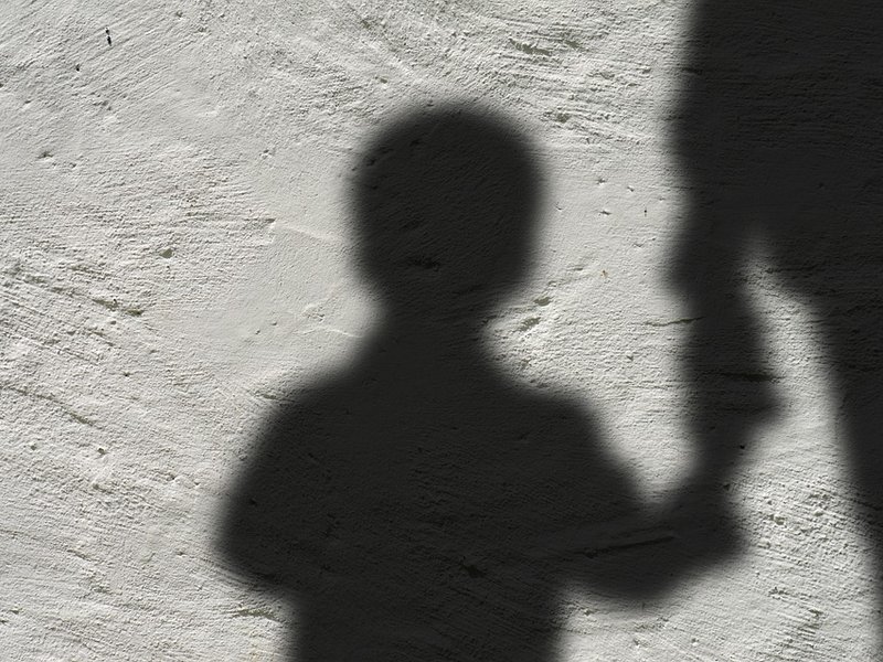 child abuse generic silhouette image