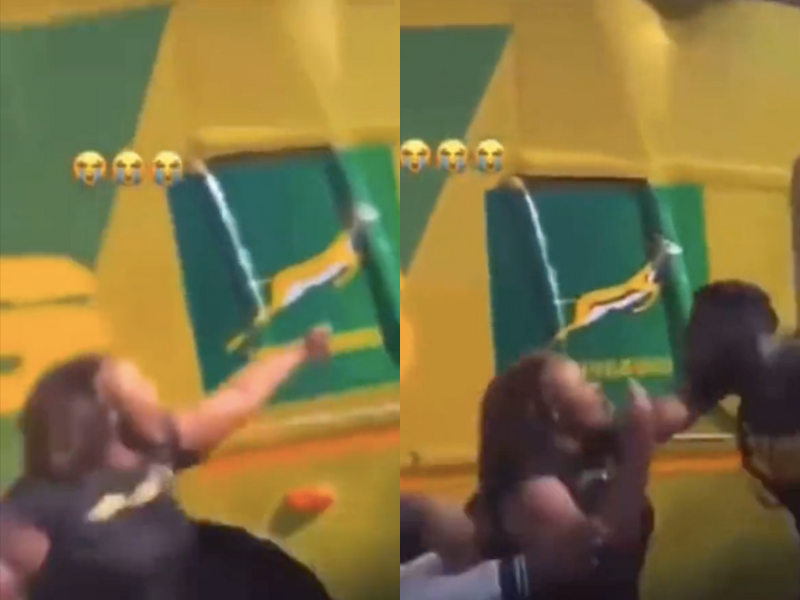 VIDEO: Fired-up fan tries to kiss Siya Kolisi during parade!
