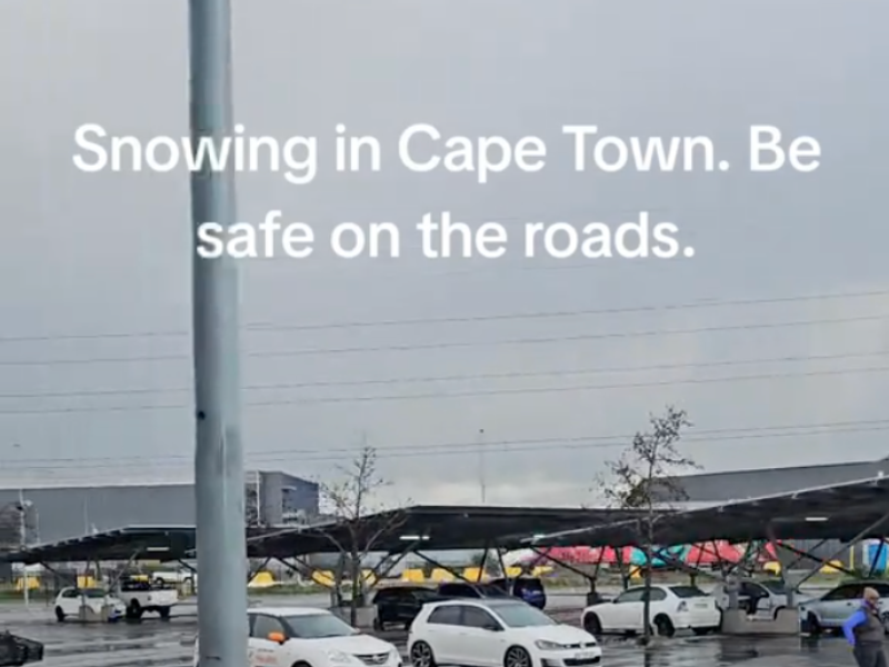 WATCH: Capetonians shocked by rare weather!