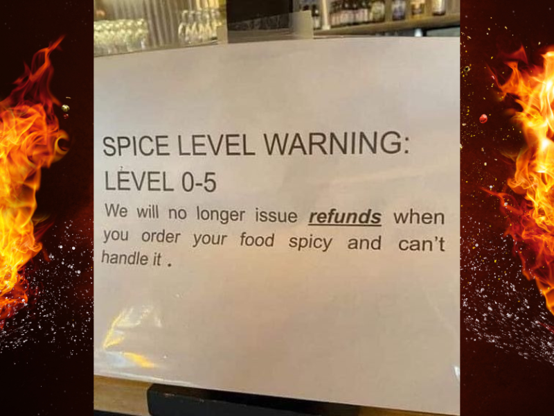 Spice level warning