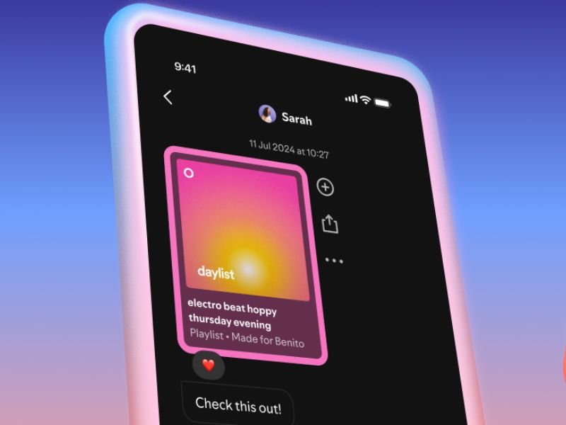 Spotify new feature DMs