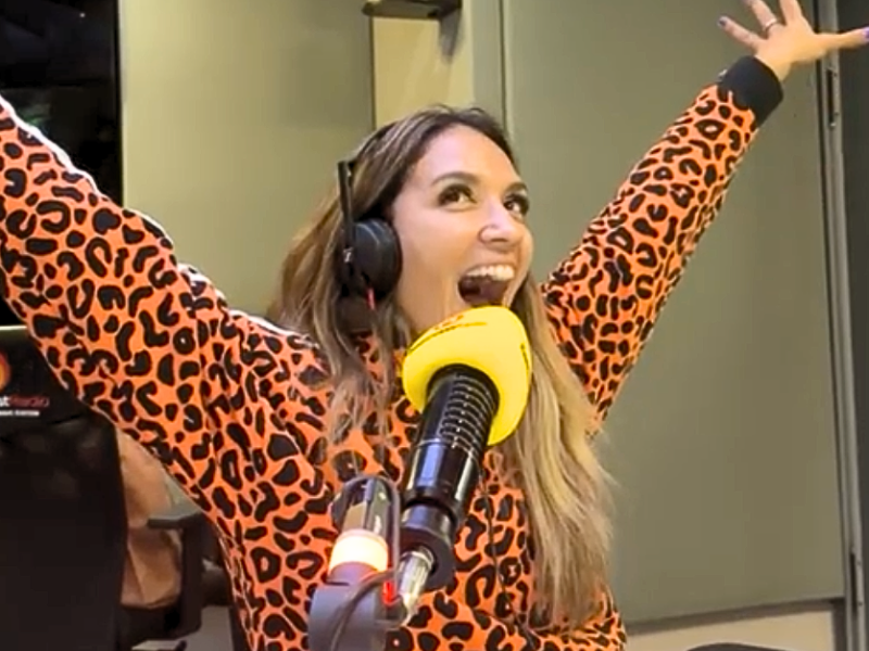 stacey norman excited in studio