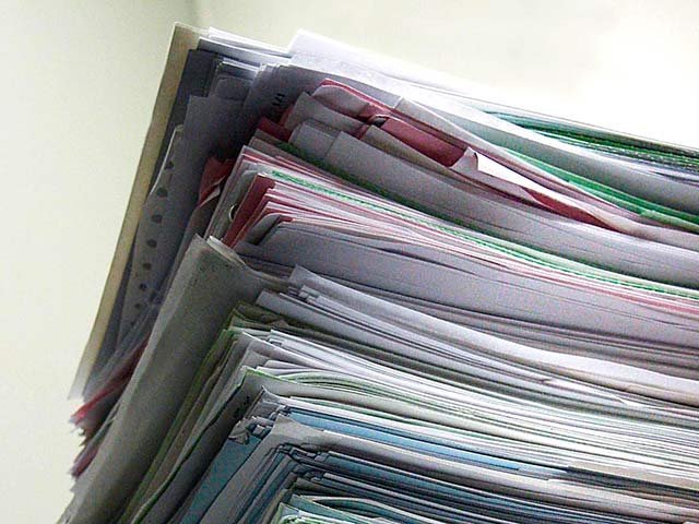 Stack of papers