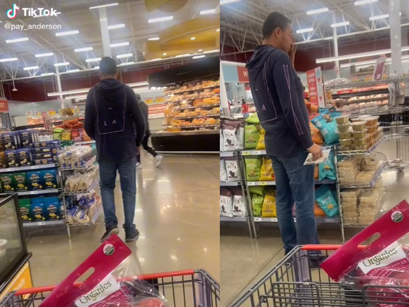 What would you do if you felt like someone was following you in a grocery store?