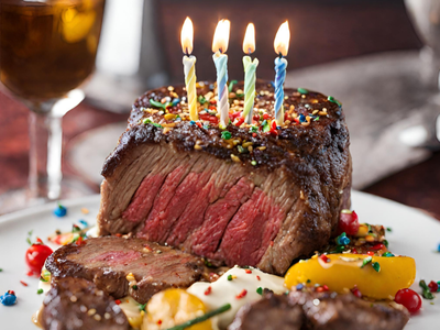 The steaks are high! Whacky birthday cake sparks mixed reactions