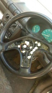 Police discover drugs in car steering wheel