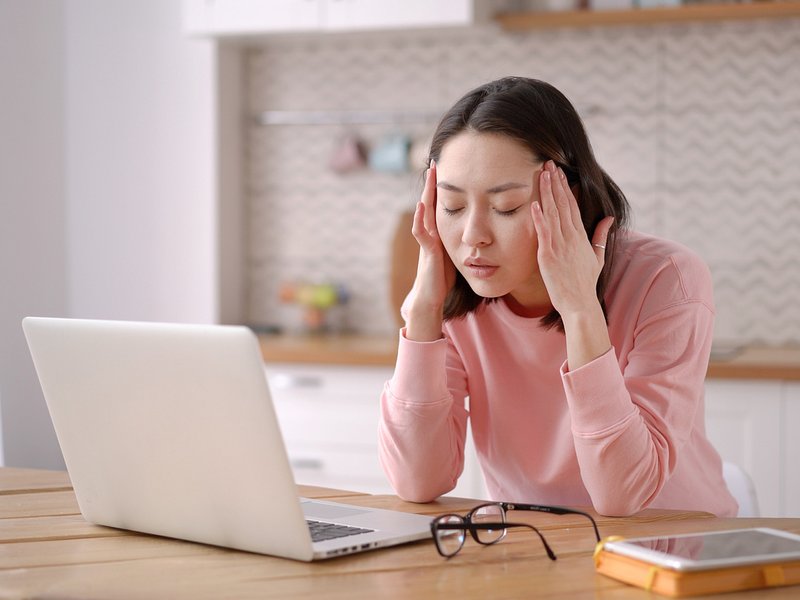 Stressed woman