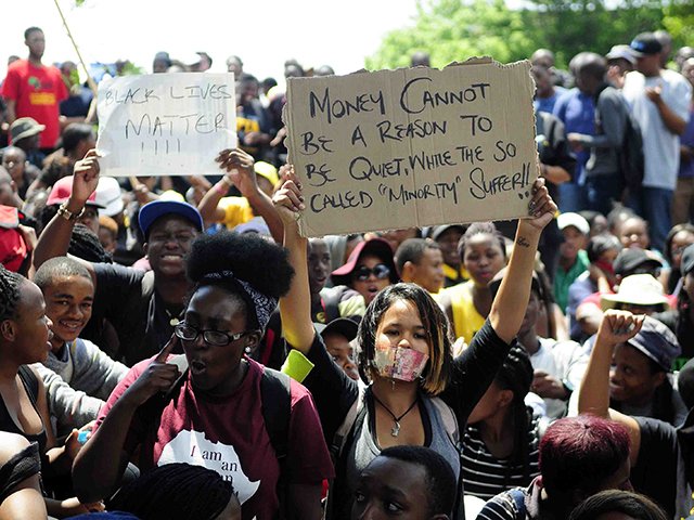 Students during the famous #FessMustFall campaign