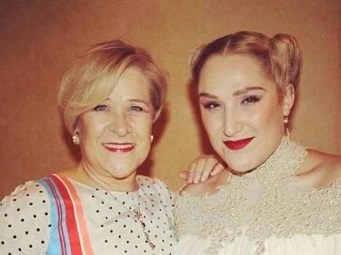 Tamara Dey and her mother