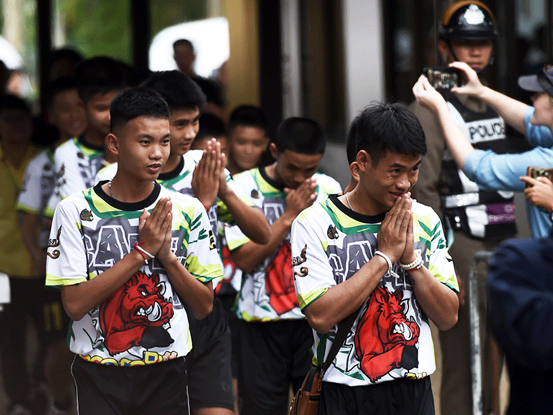 Boy rescued from Thai cave