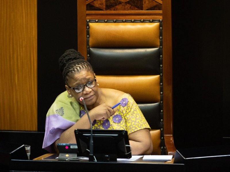 Newly elected National Assembly speaker Thandi Modise