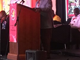 thulas nxesi at NUM youth structure conference