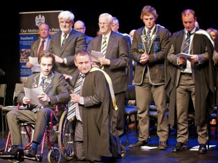 Head boy with only weeks to live gives inspiring speech