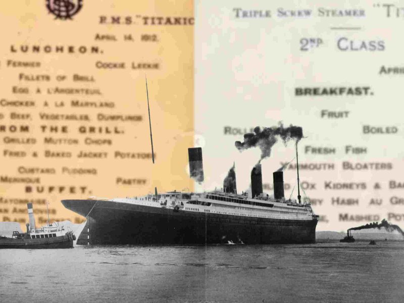 Titanic menu revived