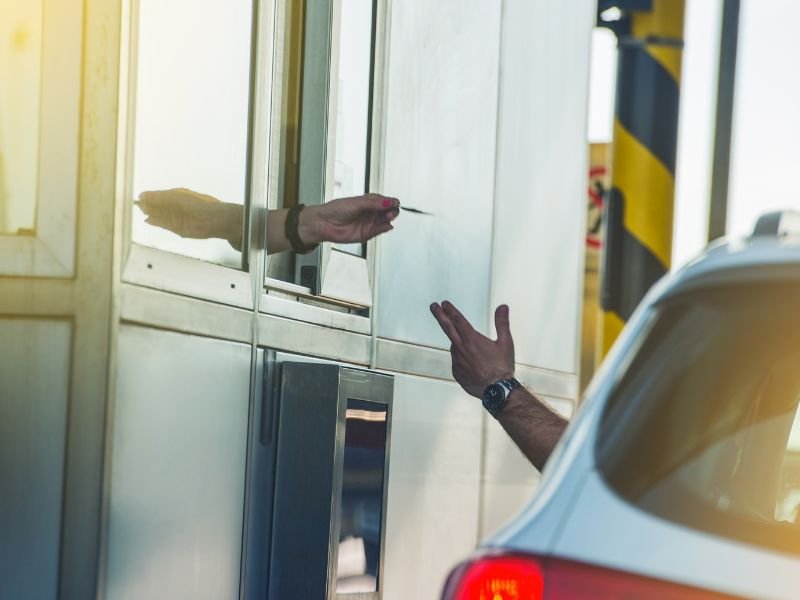 Toll booth payment