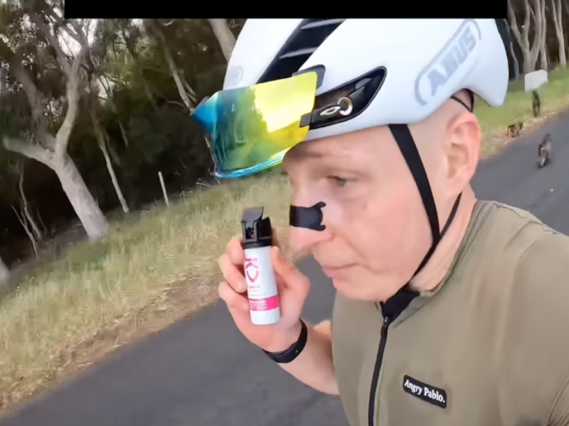VIDEO: Tourist biker tries to make friends in SA