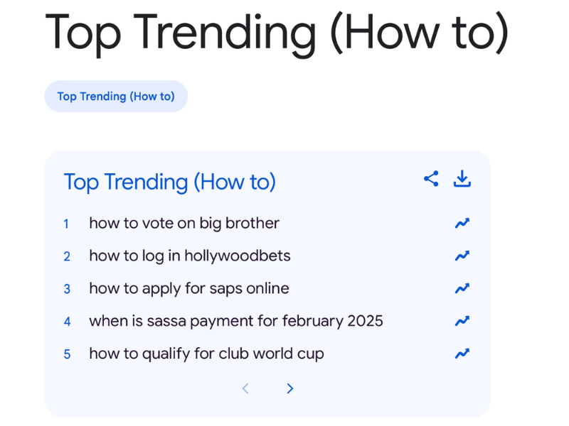 The top Google Search trends in South Africa for 2025