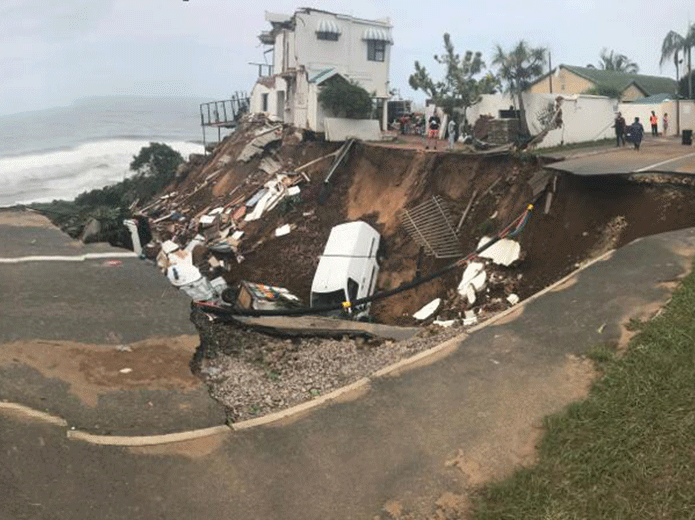 Rockview Road home collapse (Amanzimtoti, Durban)