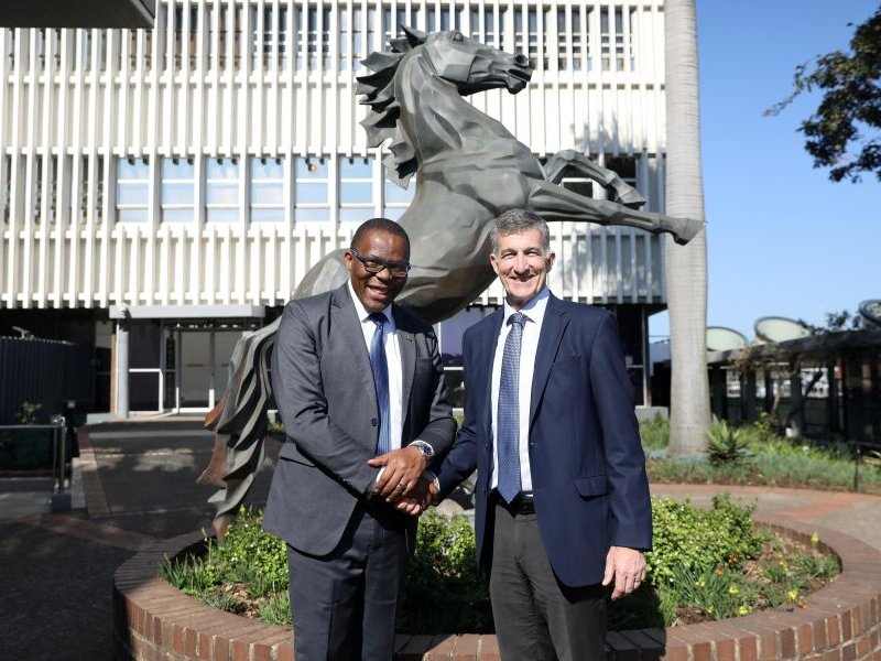 eThekwini Mayor Cyril Xaba and Toyota CEO Kirby