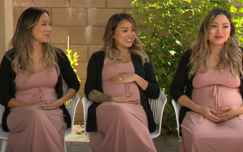 WATCH: Triplet sisters are pregnant at the same time