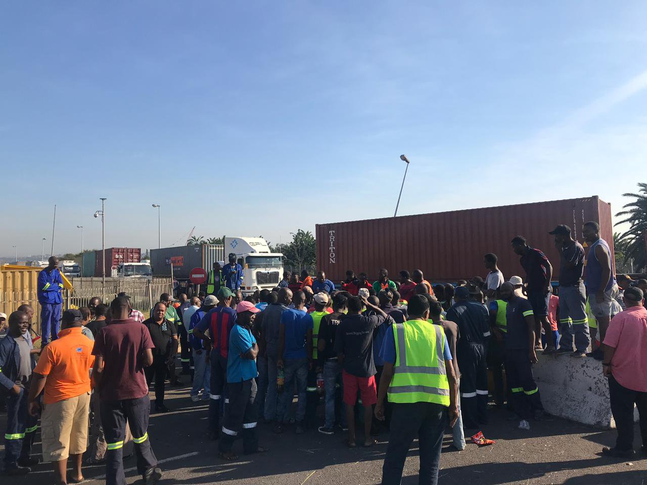 Truck drivers bring Durban port operations to standstill